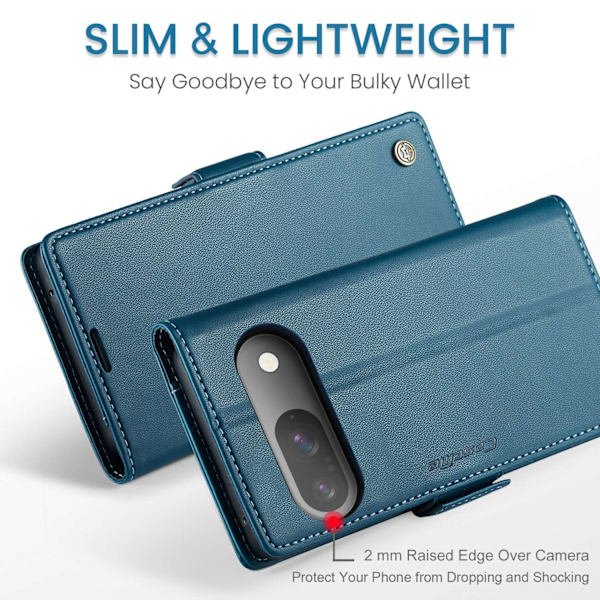 CASEME Til Google Pixel 10 Pro / 10 / 9 Pro / 9 Etui Stativ Telefon Cover Blue