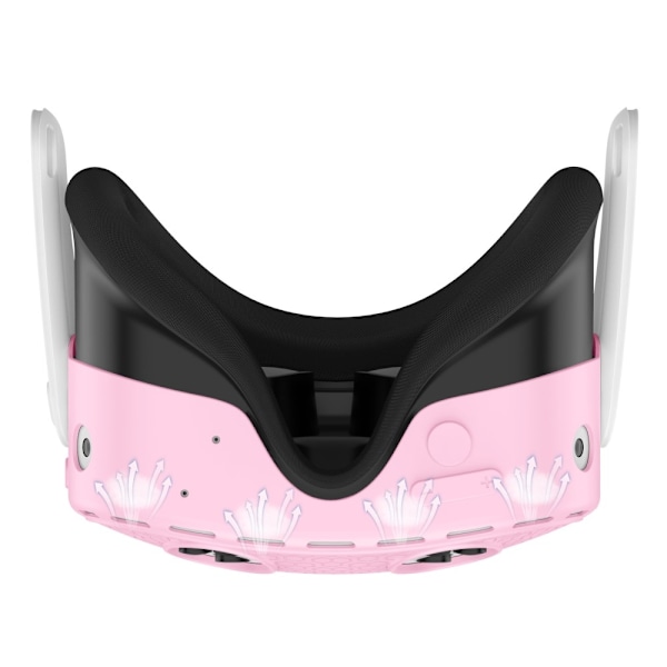 Til Meta Quest 3S beskyttende etui VR Headset Silikone Cover - Pink Pink