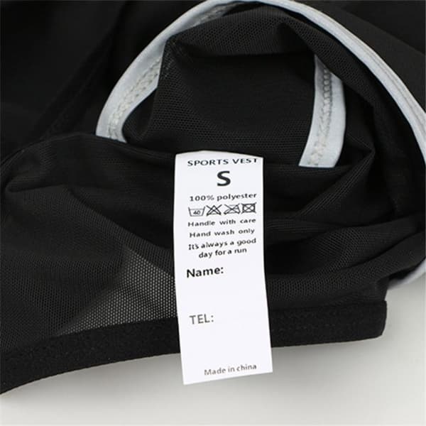 Løpevest med lommer, refleks, trening, workout - Størrelse Small Black