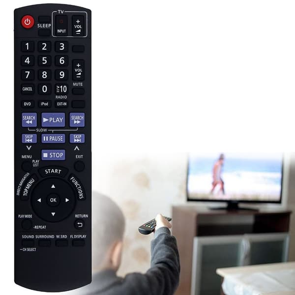 Fjern kontroll utskiftning for N2QAYB000514 for Panasonic Audio Player Black
