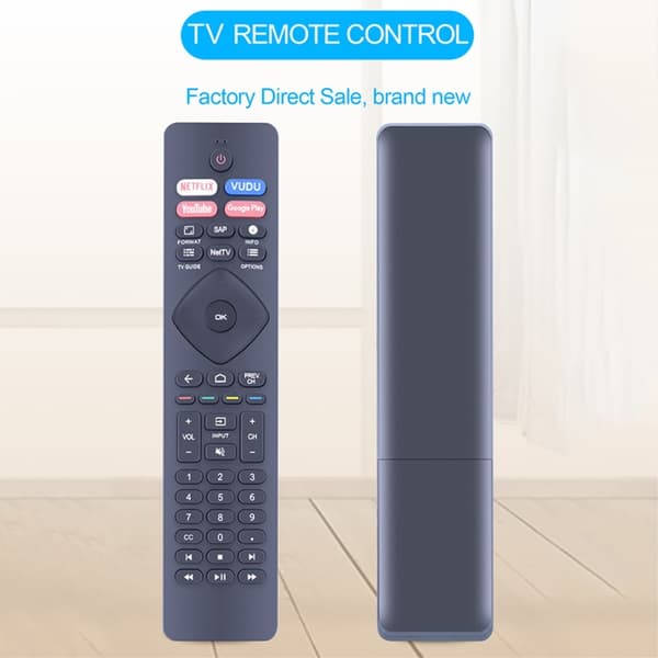 TV-fjernkontroll erstatning for NH800UP / RF402A-V14 Philips Black