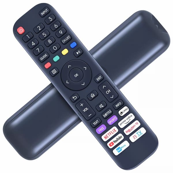 Fjärrkontroll Ersättning för EN2AI30H För Hisense Smart Tv Svart