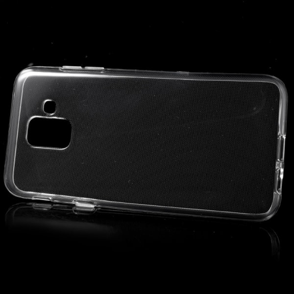 TPU mobiltelefon cover til Samsung Galaxy A6 (2018) med skridsikker Transparent