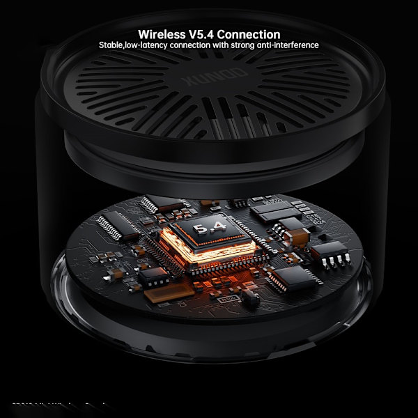 XUNDD Mini Trådlös Högtalare Bluetooth V5.4 TWS Stereoljudlåda Stöder TF-kort Svart
