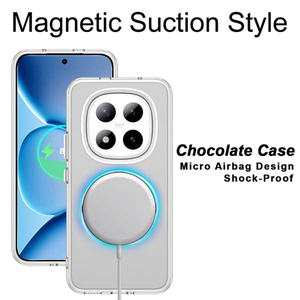Xiaomi Poco M8 Pro 5G / Redmi Note 15 Pro+ 5G / Poco M8 Pro 5G Magneettinen Suojakuori White