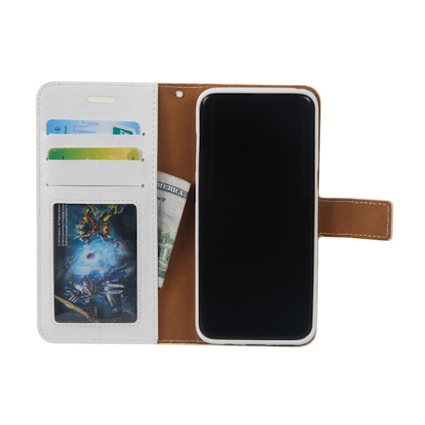 Samsung Galaxy S8 - 2 i 1  plånboksfodral / Skal - Vit White
