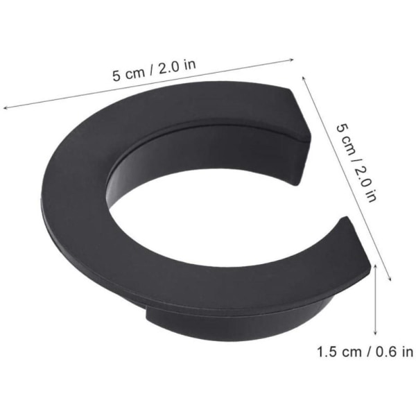 Bottom Circle Clasped Guard Ring Spænde til Xiaomi M365 Black