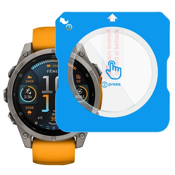 IMAK Til Garmin Fenix 8 51mm Hærdet Glas Skærmbeskyttelse Transparent