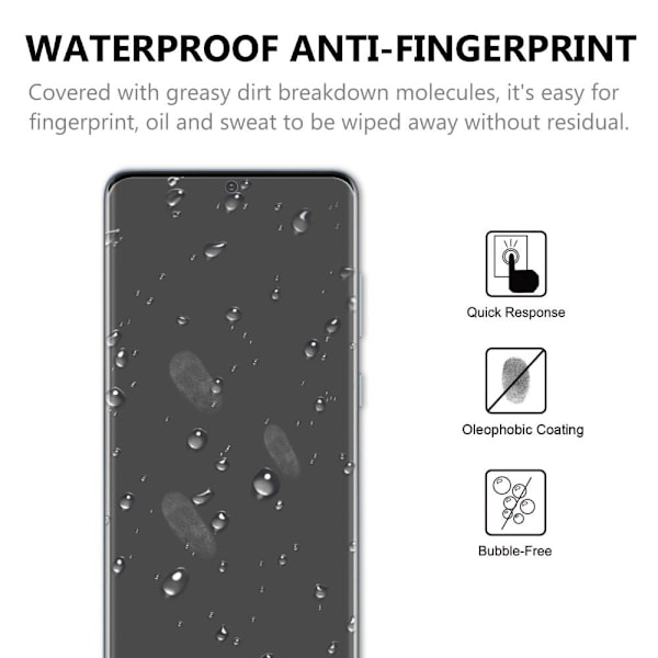 Samsung Galaxy S20 Heltäckande Härdat glas Transparent