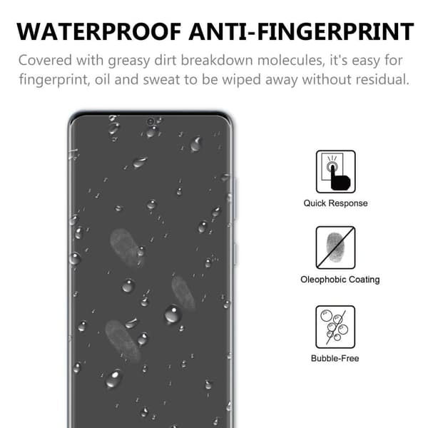 Samsung Galaxy S20 klart hærdet glas fuld telefonskærm Transparent