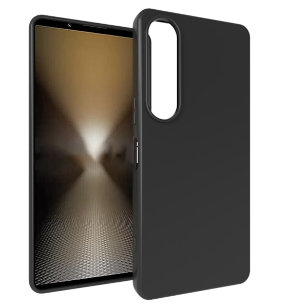 För Sony Xperia 1 VII Skal Matt Finish Mjukt TPU Skyddsfodral Svart