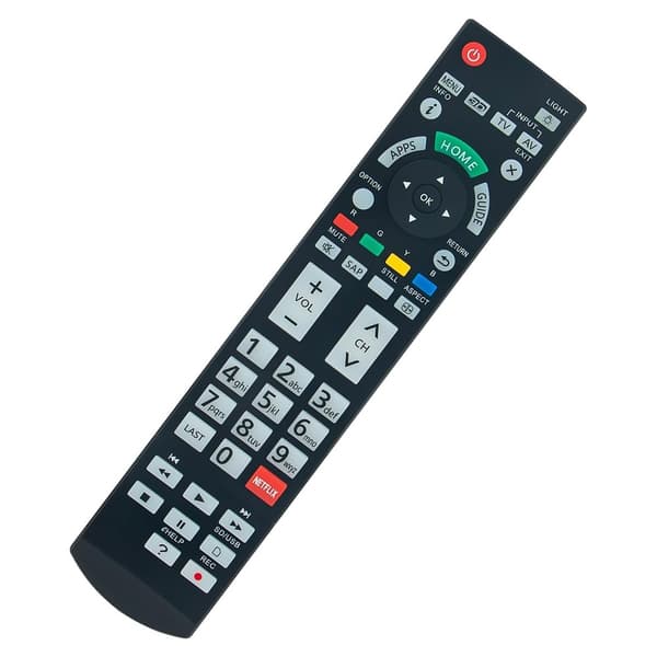 Fjärrkontroll Ersättning för N2QAYB000932 För Panasonic TV Svart