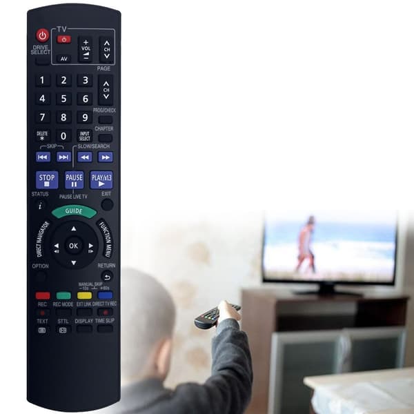 Fjärrkontroll Ersättning för N2QAYB000462 För Panasonic Blu-Ray DVD Spelare Svart