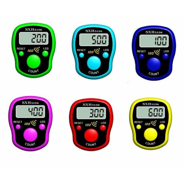 Elektronisk publikumsteller med LED-skjerm Multicolor