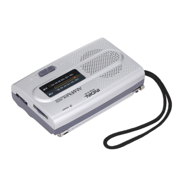 INDIN BC-R28 AM FM kannettava taskuradio minikaiuttimella Blue