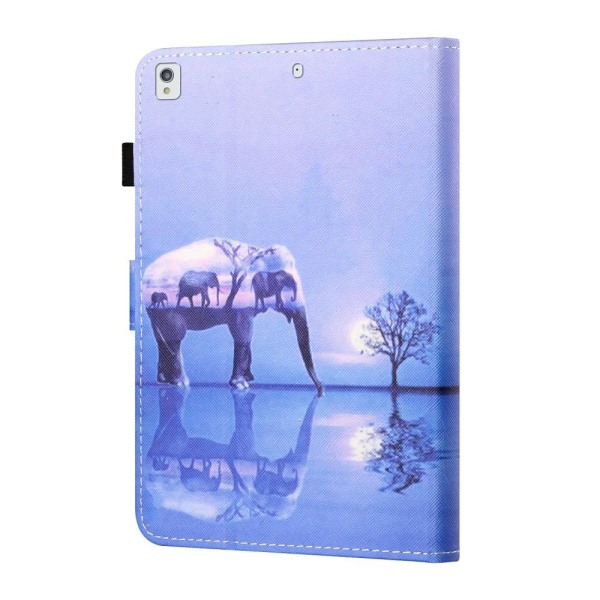 For iPad 10.2 (2021)/(2020)/(2019) Tablet Cover Stand Case - Elephant Multicolor