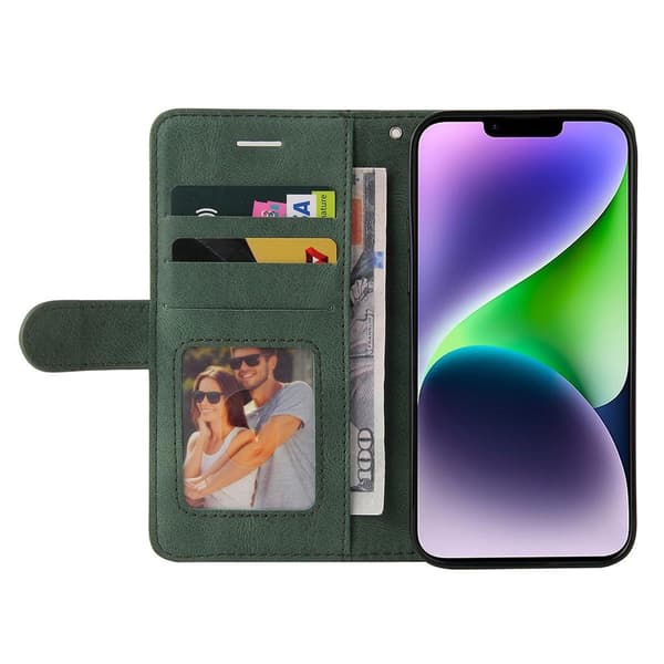 Til iPhone 15 Plus KT Series - 1 Dobbeltfarvet etui Green