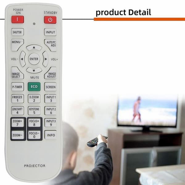Fjernkontroll Erstatning N2QAYA000039 for Panasonic-projektor White