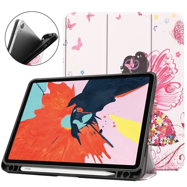 Apple iPad Air (2020) (2022) Slim fit tri-fold fodral - Beautiful Girl Multicolor