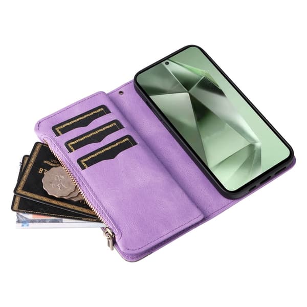KT multifunktions - serie - 5 til Samsung Galaxy S24 FE telefonetui Purple