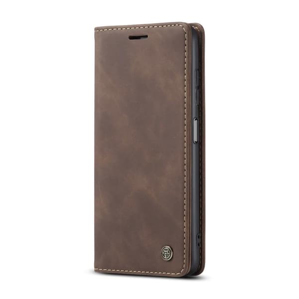 CASEME Retro lompakkokotelo Xiaomi Redmi Note 10 4G/Note 10S - Kahvi Brown
