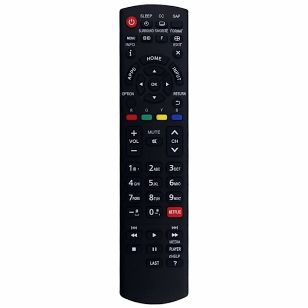 TV fjernbetjening Erstatning for N2QAYB000926 Til Panasonic TV Black