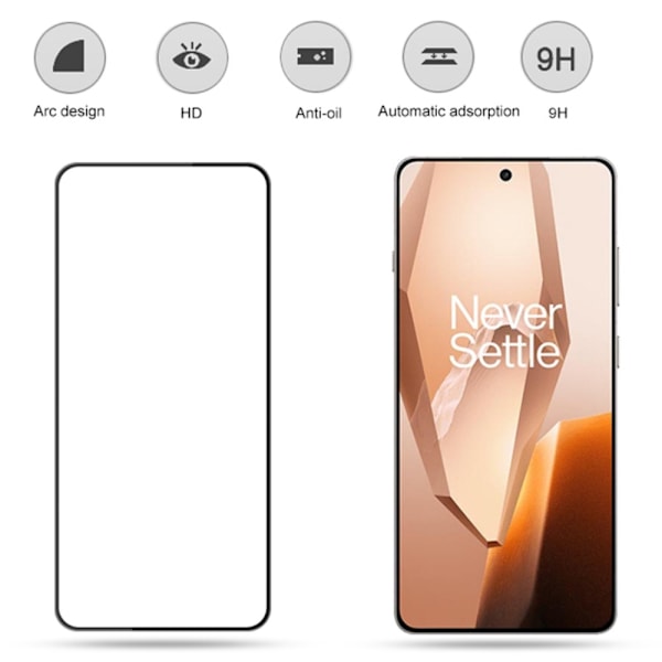 AMORUS For OnePlus 13R Skærmbeskytter Glas Transparent
