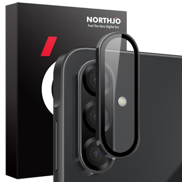 NORTHJO för Samsung Galaxy A26 Härdat Glas Kameralinsskydd Svart