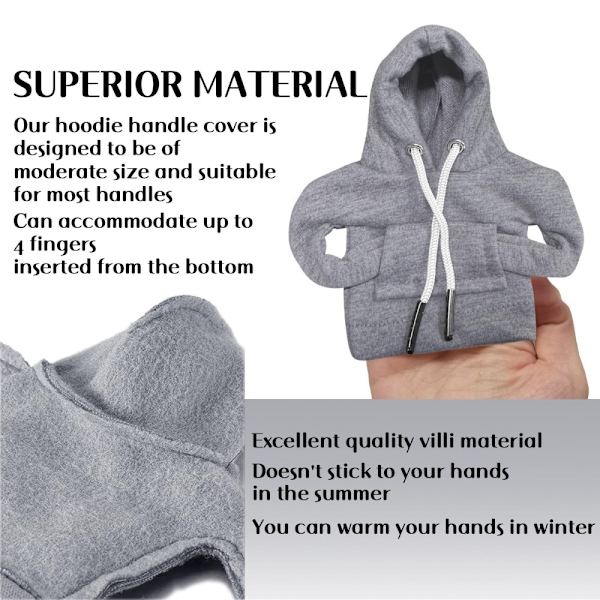 Bil Hoodie Skydd Design Dekoration Växelspak - Grå grå