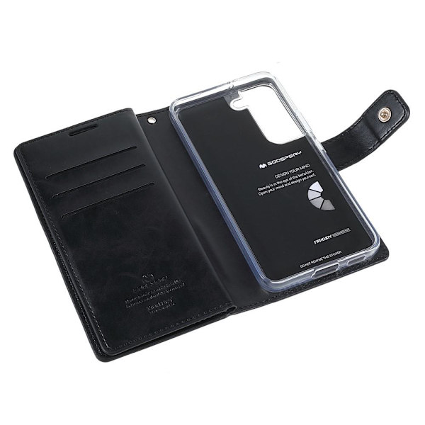 Samsung Galaxy S22+ MERCURY GOOSPERY Mansoor Wallet Case  - Black Black