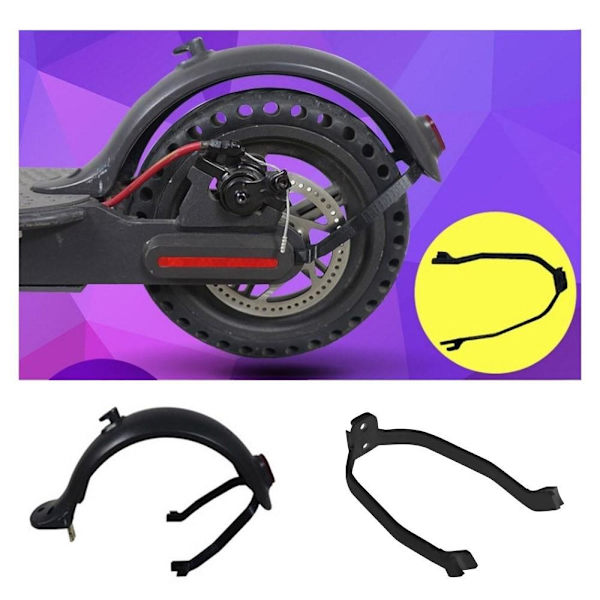 Fender Support til mudderbeskyttelsesskærme til Xiaomi M365 Scooter Black