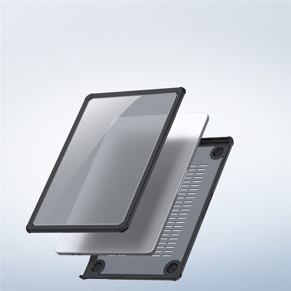DUX DUCIS Etui til MacBook Air 13 tommer (2025) / (2024) / (2022) Ridsefast TPU+PC-skal - Sort Black