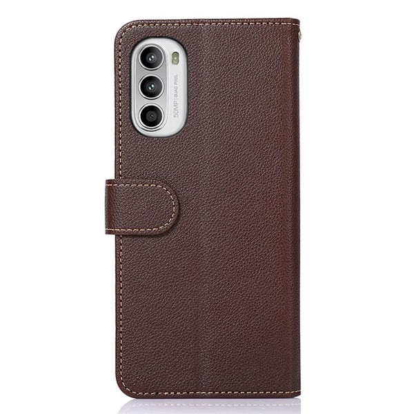 KHAZNEH telefoncover til Motorola Moto G52 - brun/blå Brown