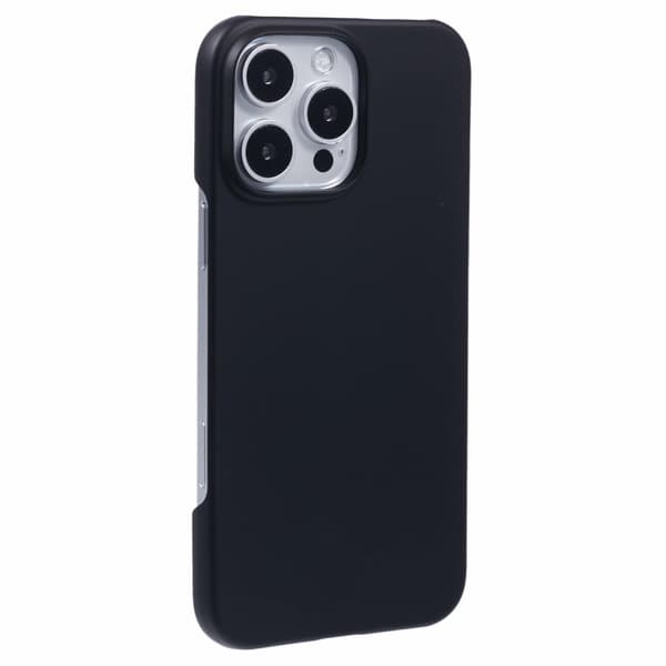 Etui Cover til iPhone 16 Pro Max Stødsikkert hårdt gummibelagt telefoncover Black