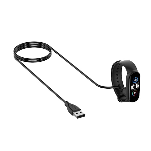 Xiaomi Mi Band 5 USB Laddningskabel docka Svart