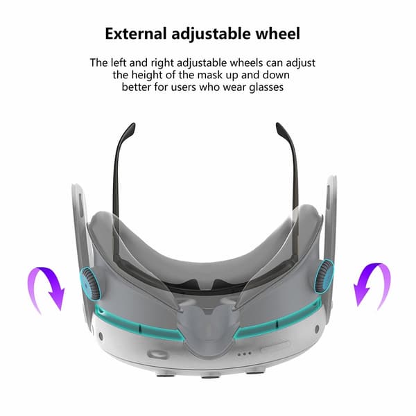 Meta Quest 3 FIIT VR X3 Luftsirkulasjonsvifte Ansiktsputer Black