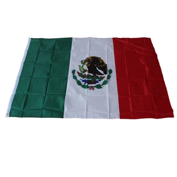 Mexico Flag 90x150cm Banner Udendørs Indendørs Festdekoration Green