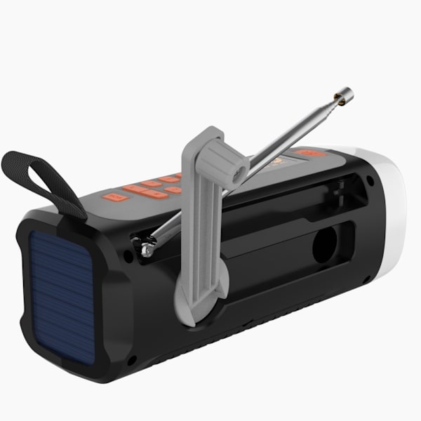 4500mAh nödradio AM/FM/SW Handvev Radio trådlös högtalare Svart