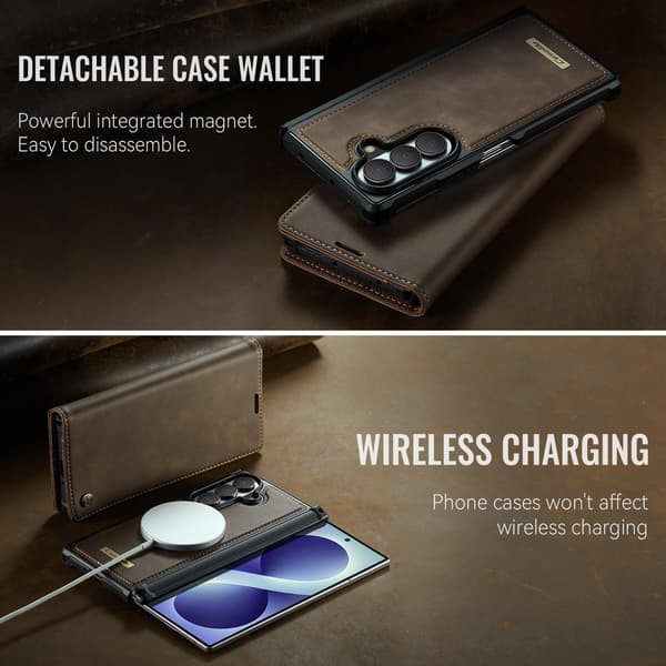 CASEME Telefonfodral med stöd för Samsung Galaxy Z Fold8 Ultra Brun