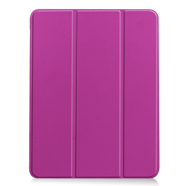 iPad Air 11 (2024) Kolminkertainen Teline Tabletin Suojakuori Kynäpidikkeellä Purple