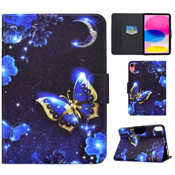 iPad 10.9 (2022) tabletin case cover taitettava jalusta - sininen mutta Blue