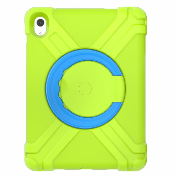Til iPad 10.9 (2022) 360-graders rotationsstativ-tabletcover Anti-faldbeskyttelse Green