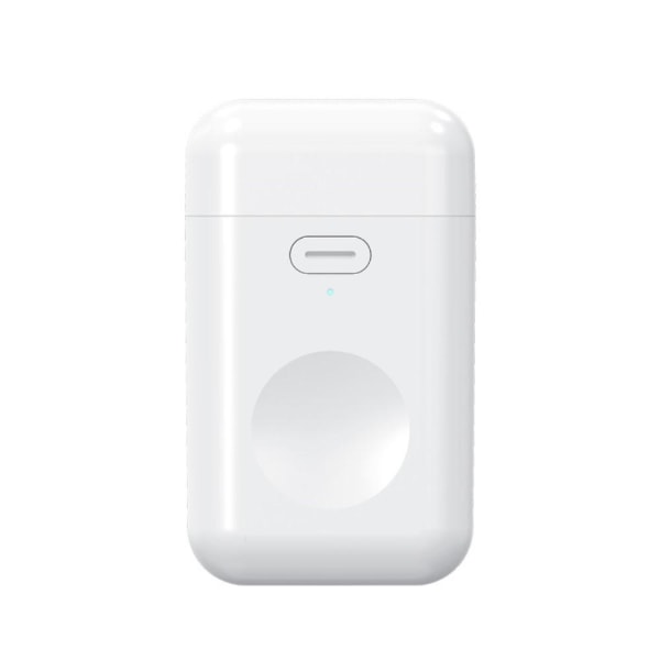 Trådløs oplader Powerbank til Apple Watch Serie 7/6/5/4/3/2/1 White