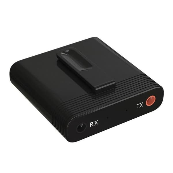 Tx8 2-i-1 Bluetooth 5.0 sender-mottakeradapter for TV PC hodetelefoner musikk lyd Black