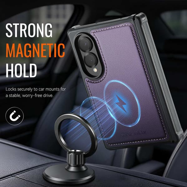 CASEME Magnetisk telefondeksel til Samsung Galaxy Z Fold8 Purple