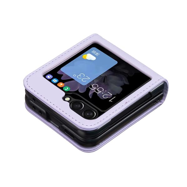 BINFEN COLOR Støtsikkert telefondeksel til Samsung Galaxy Z Flip8 Light purple