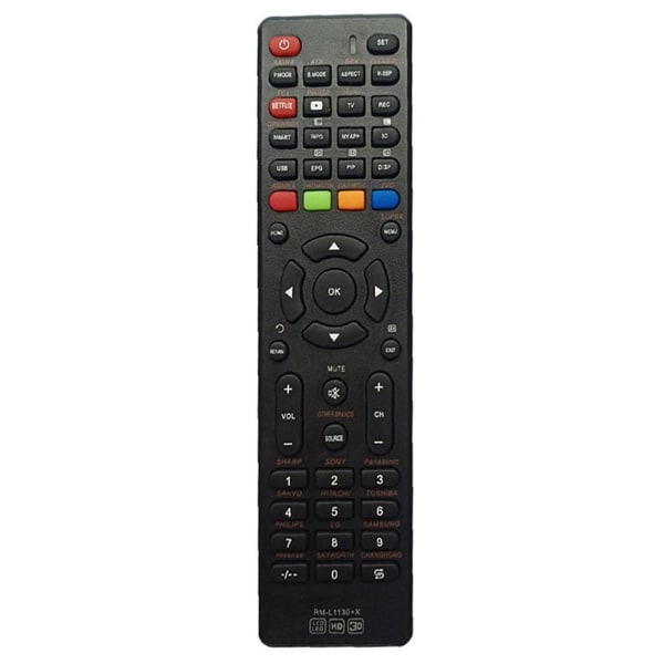 Rm-L1130 + X TV fjernkontroll erstatning for Sony Samsung AOC LCD-TV Black