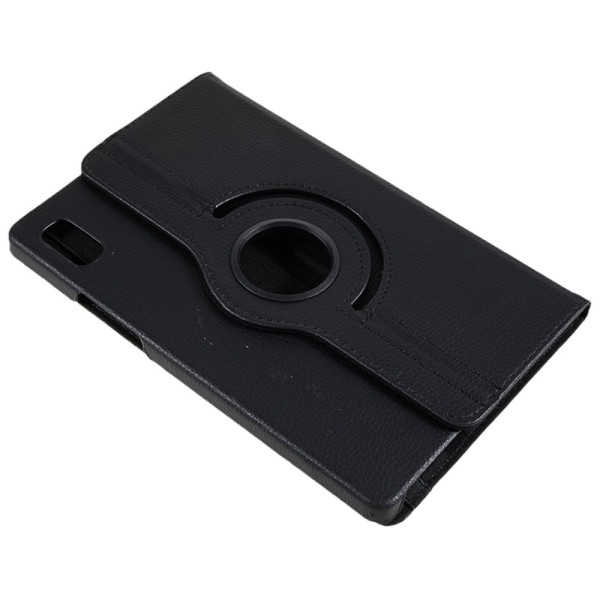 Litchi Taske Roterende Stativ Lenovo Tab M9 Black