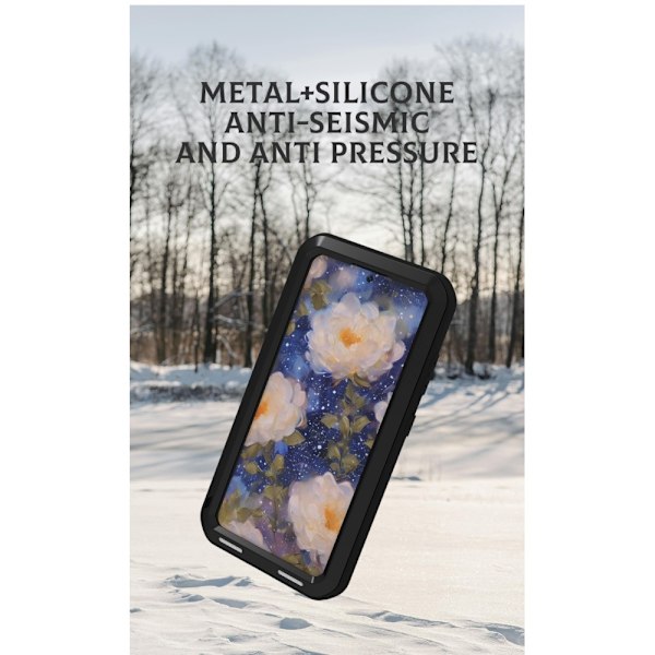 Samsung Galaxy S25 Fodral Pansar skydd Fodral Skal + härdat glas Svart