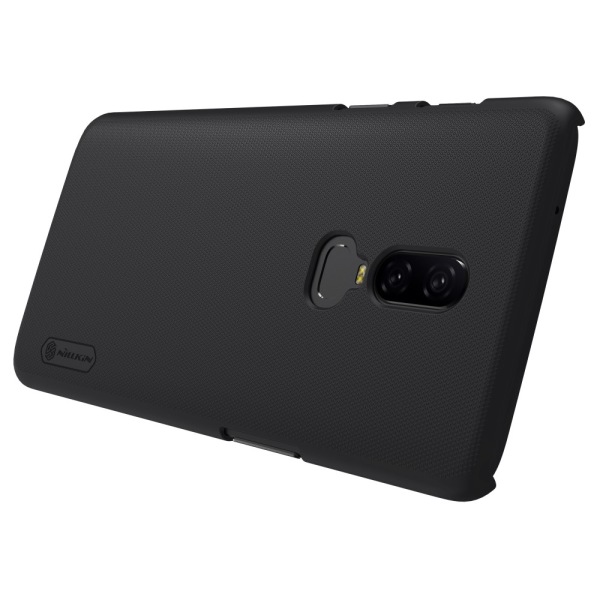 NILLKIN Super Frosted Shield Hard Plastic Taske til OnePlus 6 - Sort Black